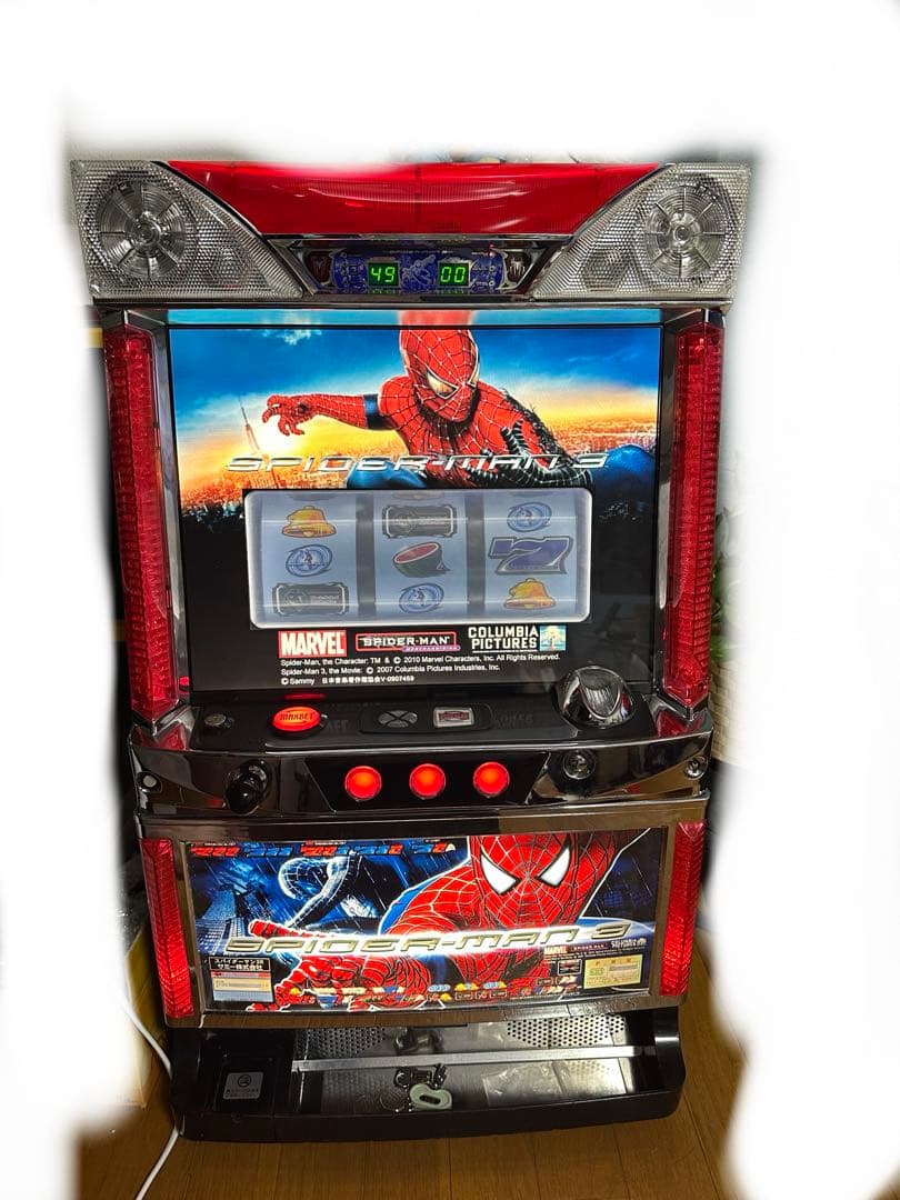 【配送料込み・引取可能】パチスロ スパイダーマン3 実機