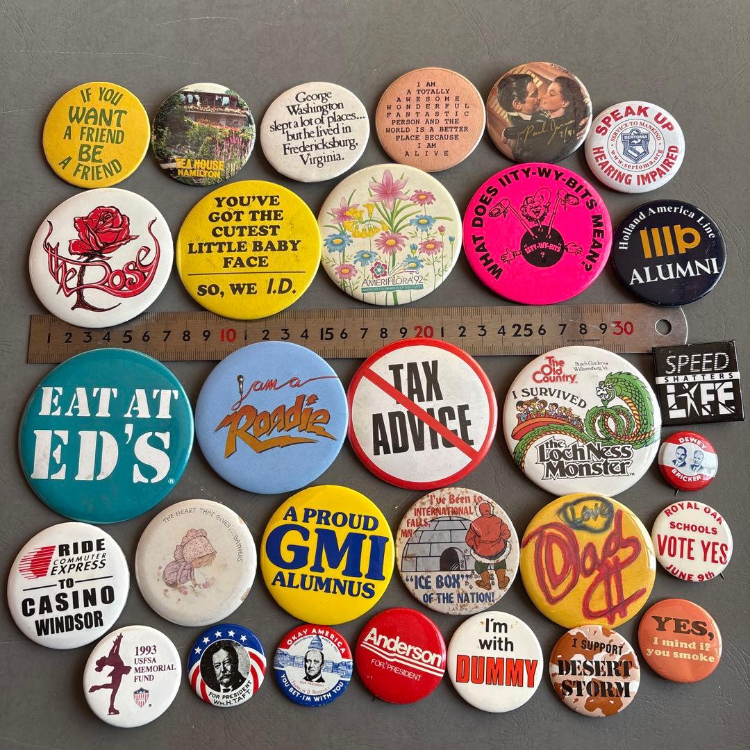 さ*ぼ様 USA缶バッジ150個OVER ／VINTAGE