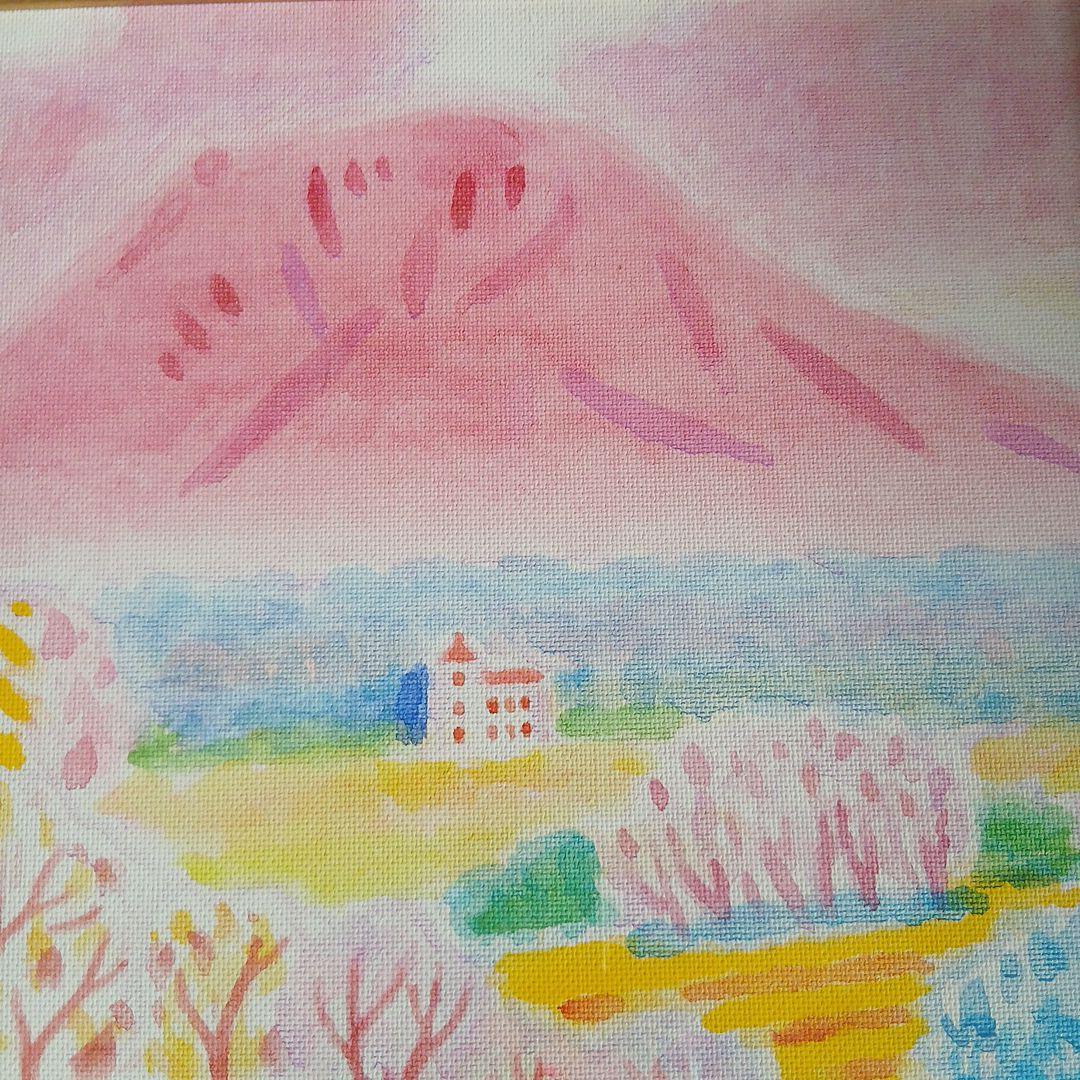 画人五十嵐二郎　軽井沢風景　額入り