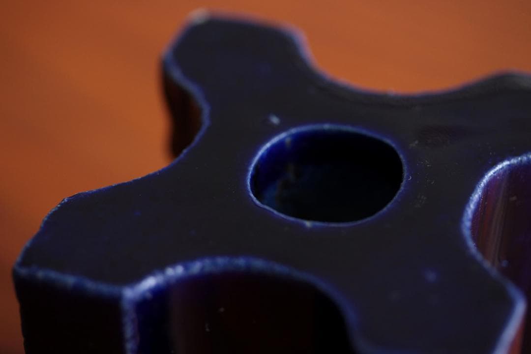 Lisa Larson リサラーソン キャンドルホルダー 紺2