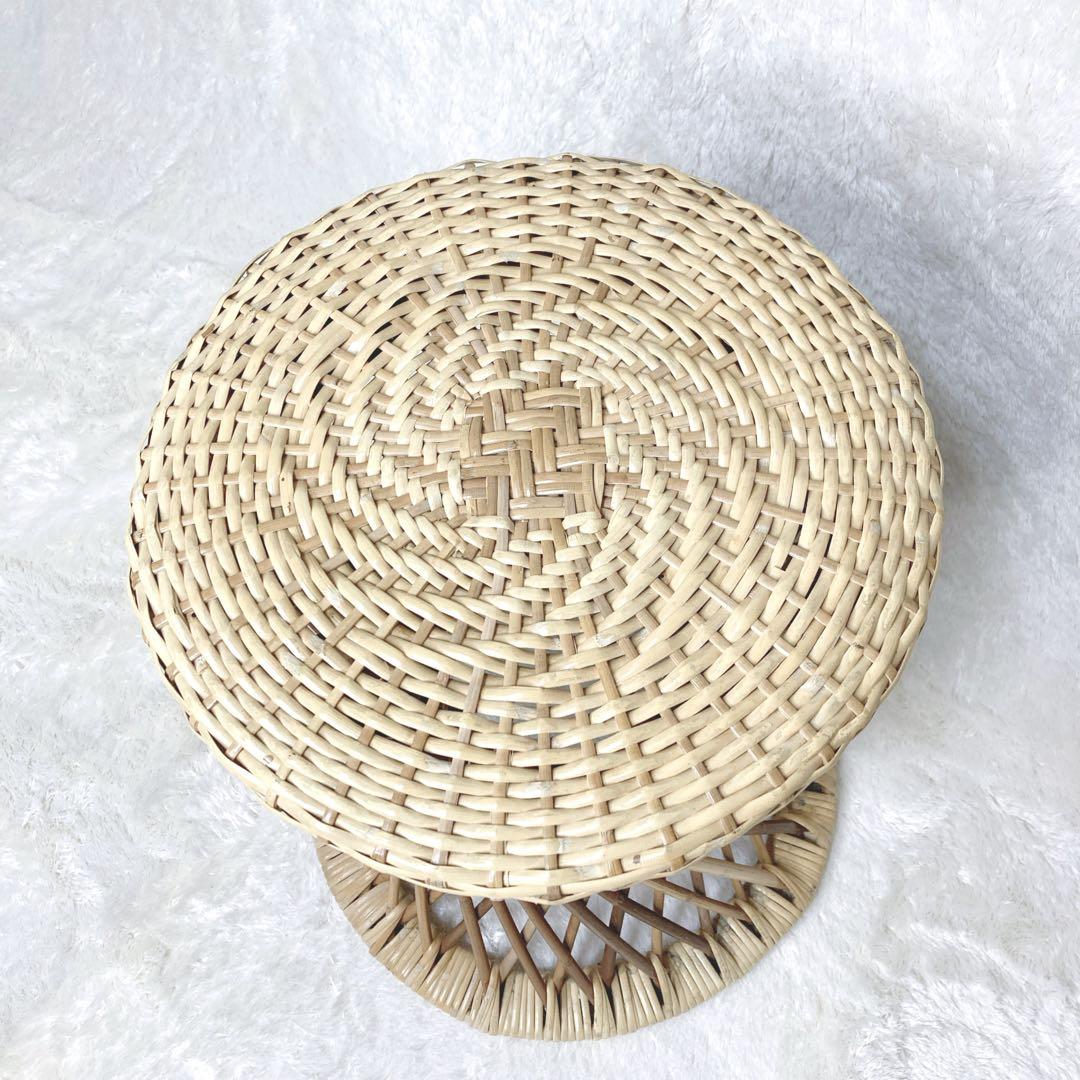 【スツール 籐】ラタン 木内籐材工業 アンティーク家具