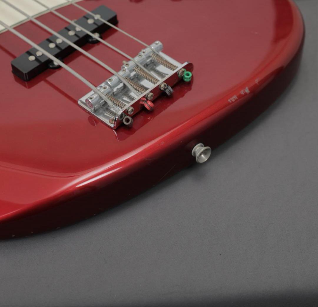 ゆ*様 エレキベース レッド 2ピックアップ
