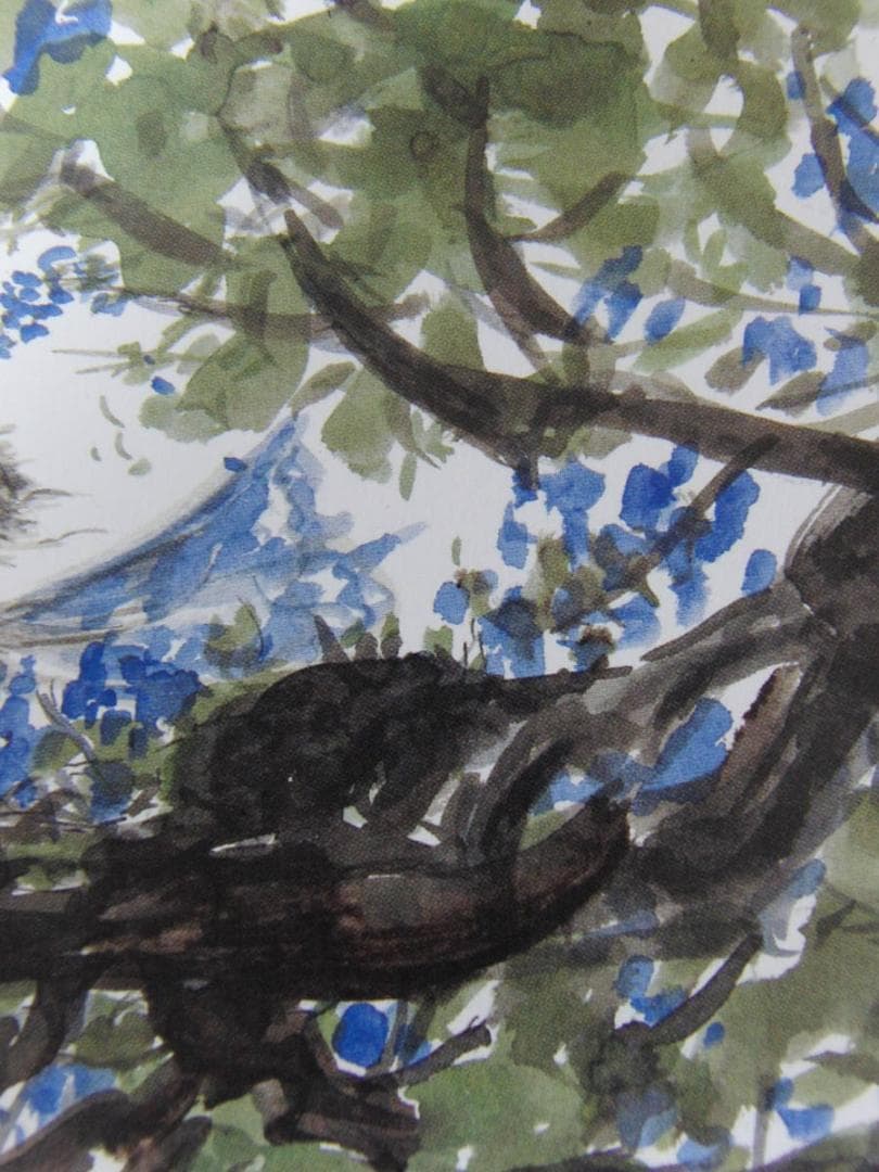 天野喜孝、【妖精シリーズ2008　ブルー】、希少な額装用画集より、状態良好