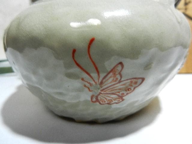 明治期の萬古焼名工「圓相舎　小川半助」作　手捻茶器（急須）