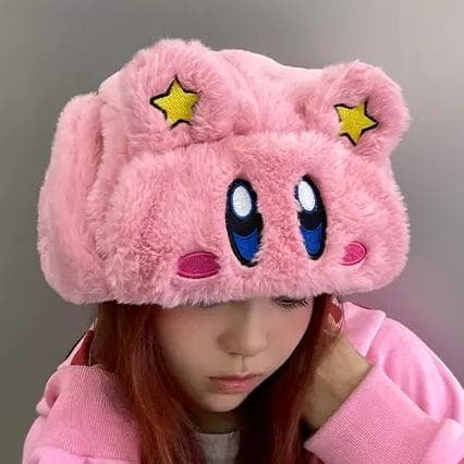 KAKAZZY 帽子 ニット帽 ビーニー 耳当て キャップ コスプレ カービィ