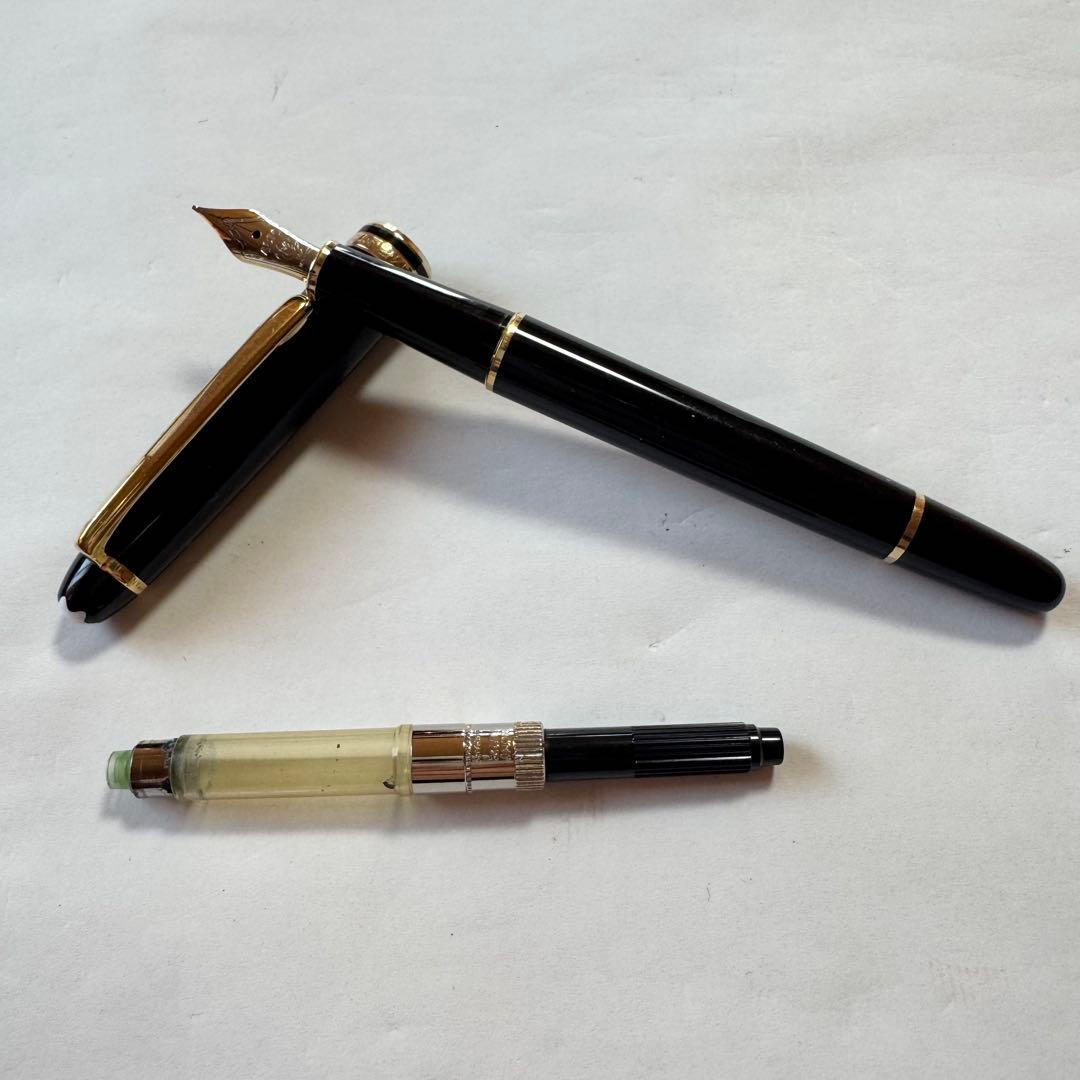 モンブラン万年筆　144 マイスターシュテュック 14K 585 コンバーター付