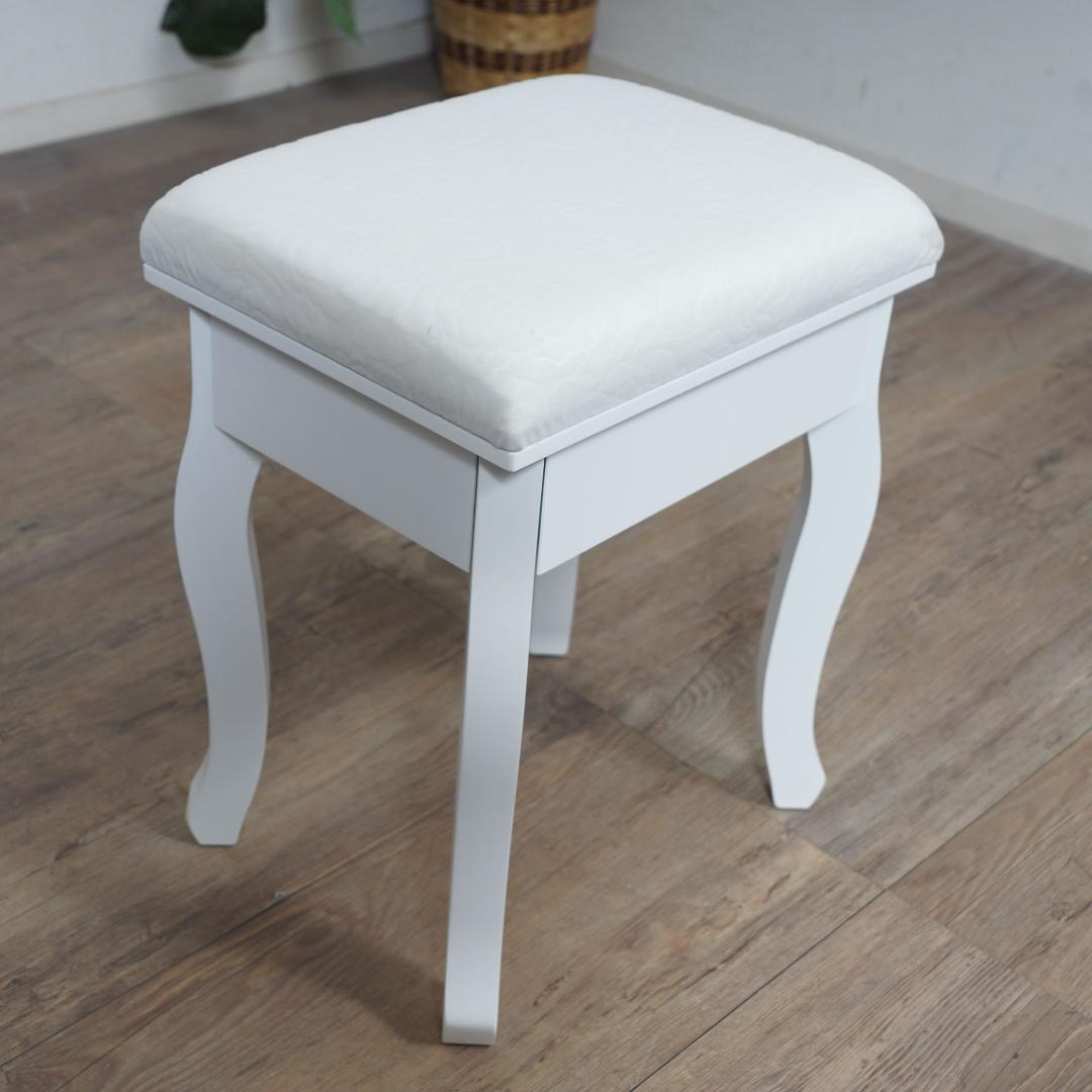 【新品・未使用】　女優ライト付き　　猫脚　ドレッサー＆チェアー　セット