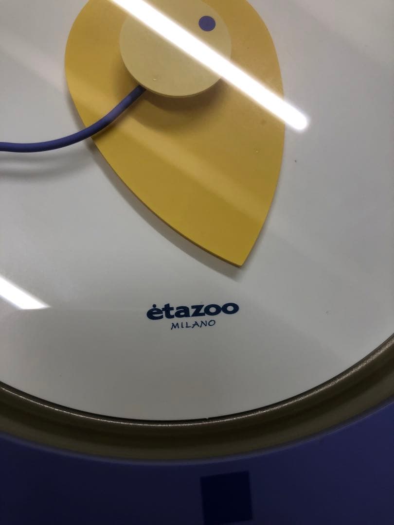 [希少] Lemnos レムノス ポストモダン 掛け時計 佐藤まどか 紫 日本製