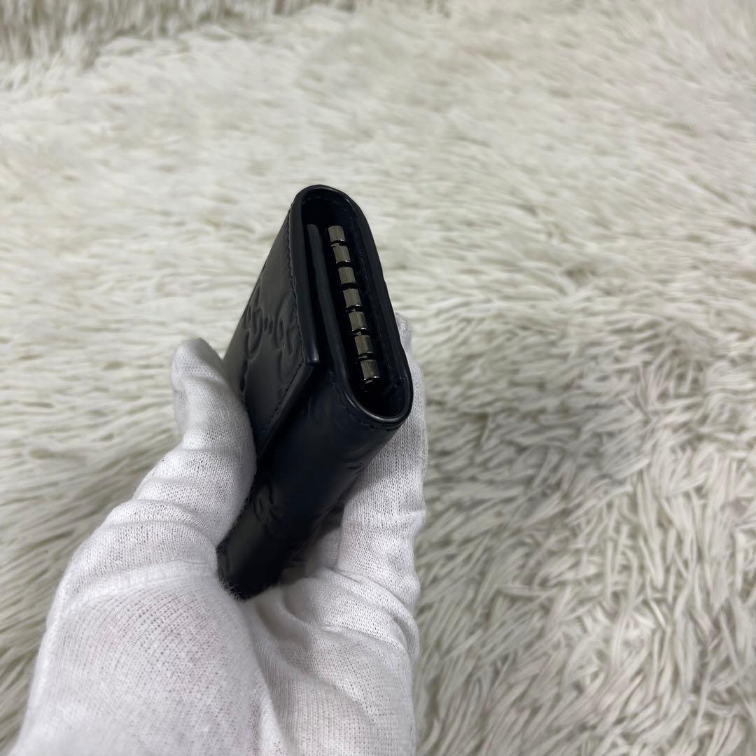 極美品‼️GUCCI ６連キーケース　インターロッキング　GG柄　グッチシマ