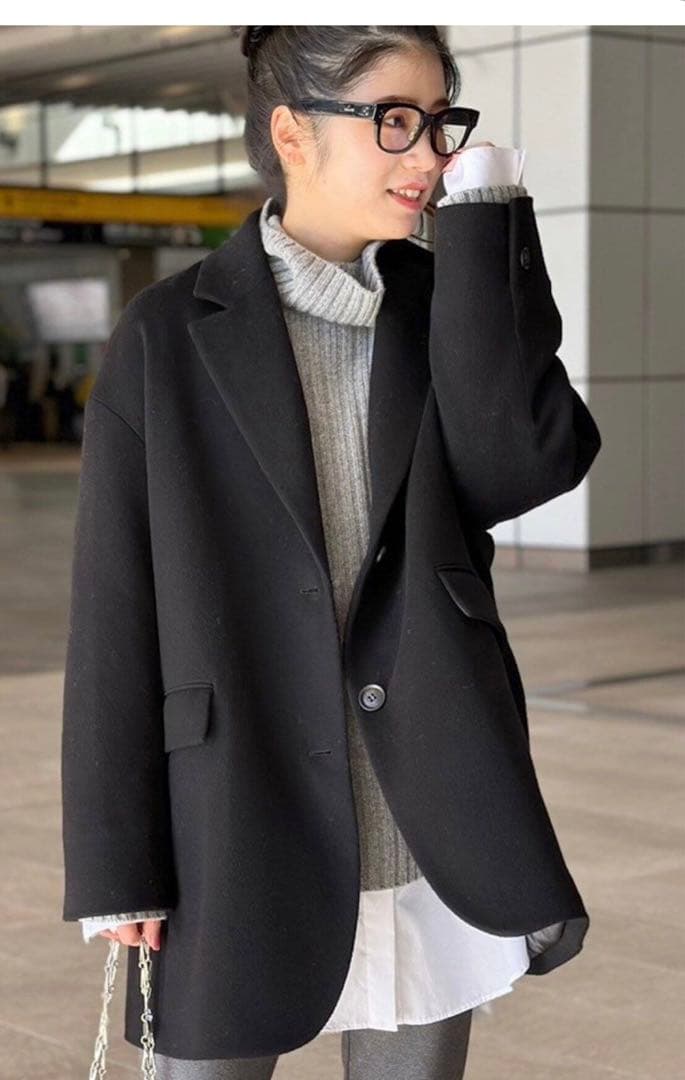 AP STUDIO オーバーサイズジャケット　ブラック　36