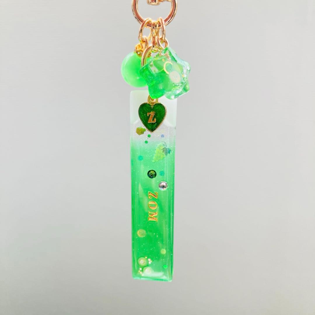 白藤ページ　名入れチャーム　レジンキーホルダー　7点