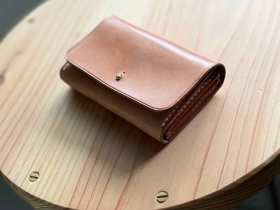 栃木レザー　折りたたみミニ財布