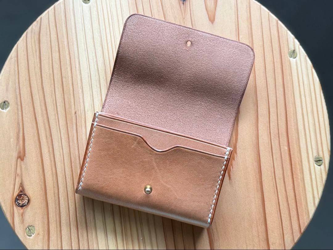 栃木レザー　折りたたみミニ財布