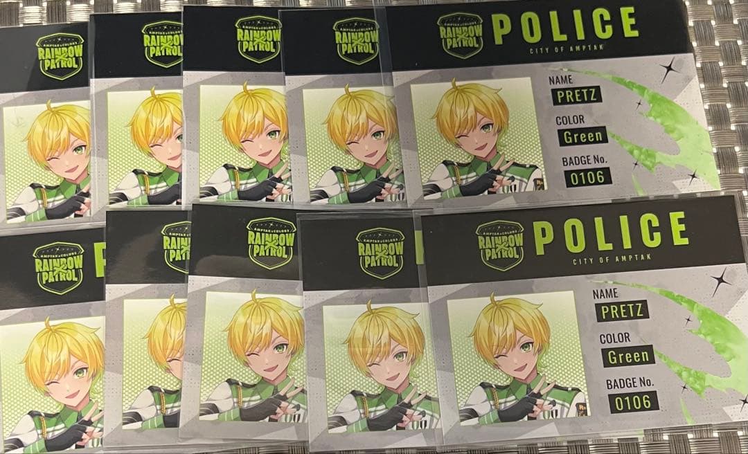 AMPTAKxCOLORS ぷりっつ アニメイト ID警察風カード