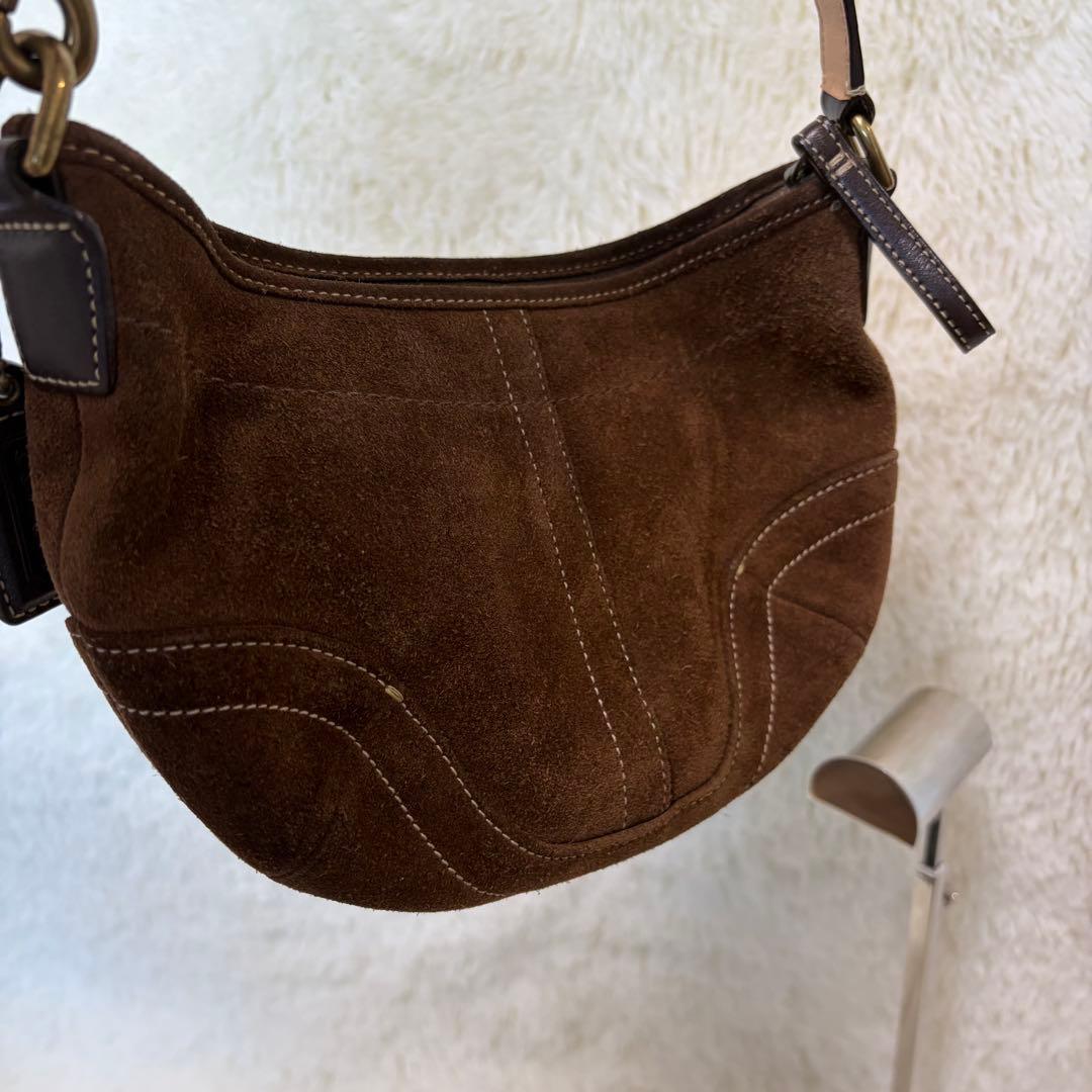 コーチ　coach スエード　ハンドバッグ