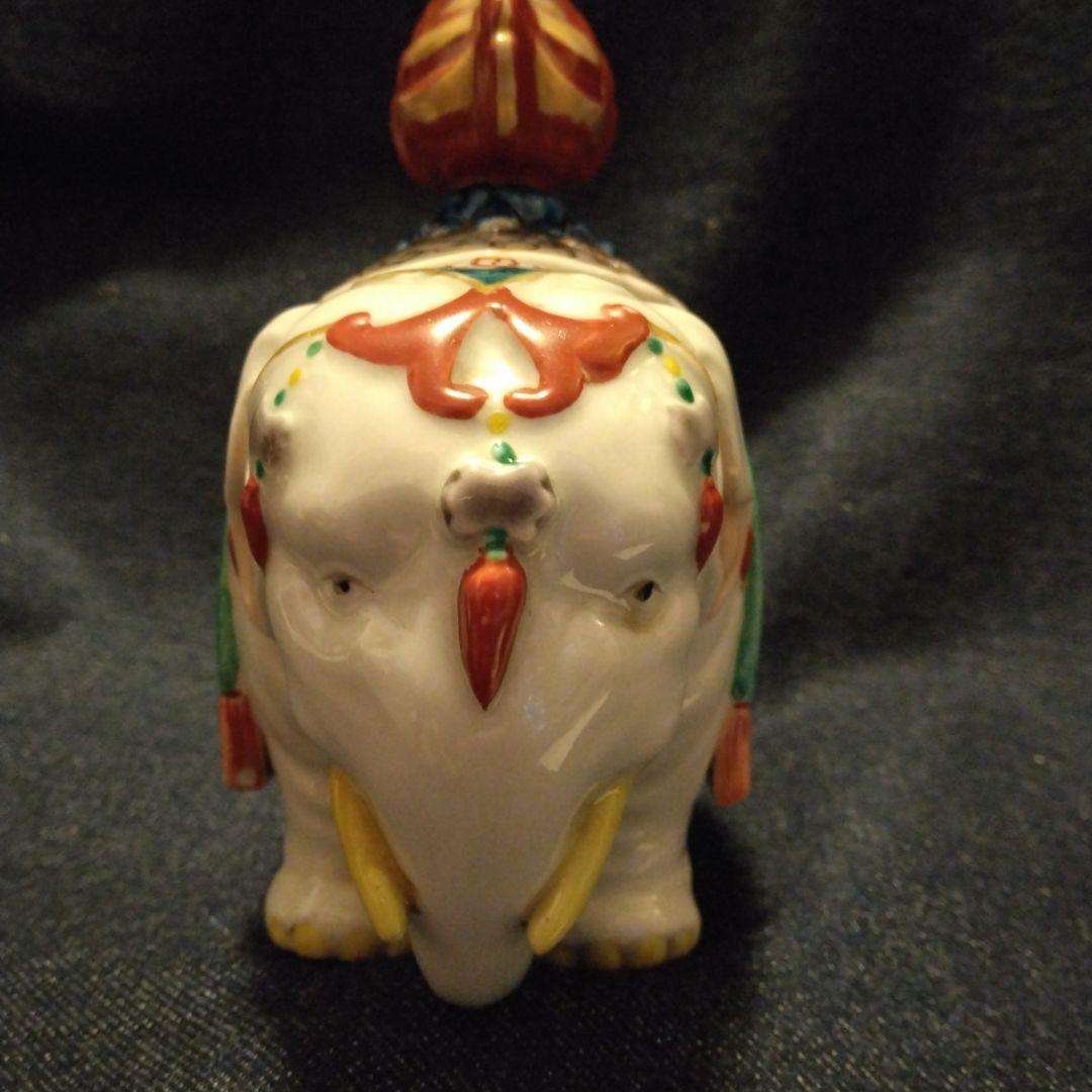 九谷焼　象の香炉　煎茶道具　骨董
