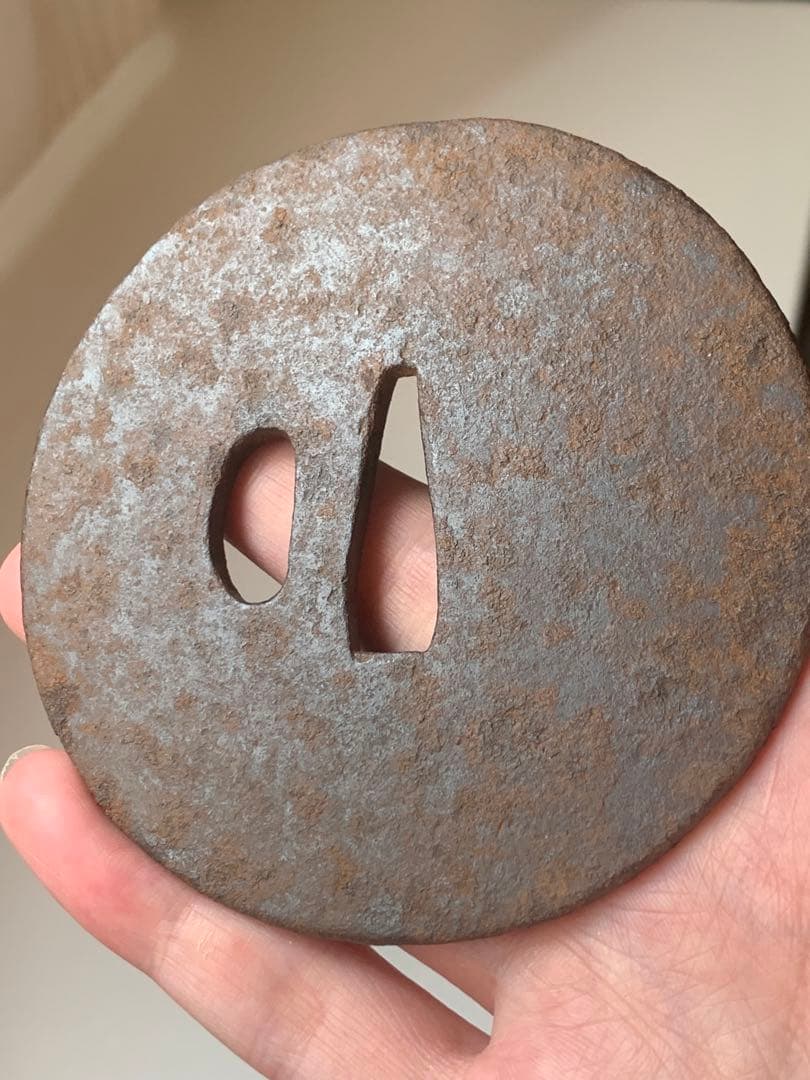 隠れキリシタン　鍔　日本刀　鐔　隠れ切支丹　潜伏　十字架　江戸時代　勾玉　根付