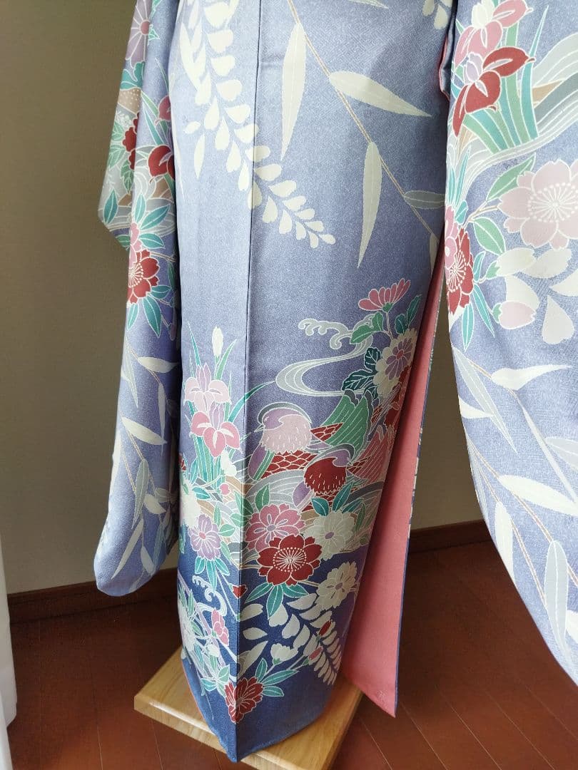 PPP様☆385.琥珀糖みたい　儚可愛い振袖7点セット　正絹　フルセット　成人式