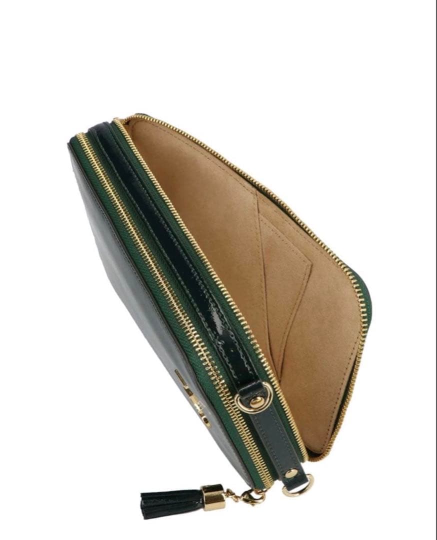 【早い者勝ち！】新品 アタオ アミュレット スマホショルダー エメラルドグリーン