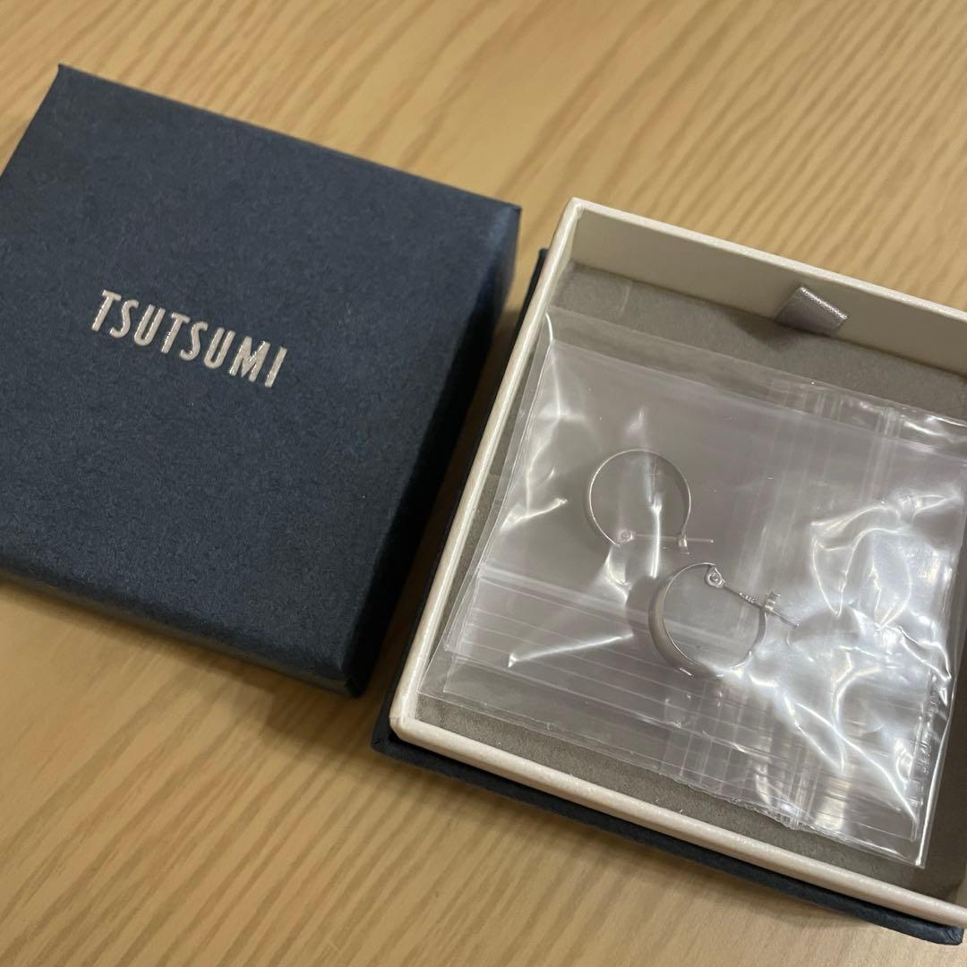 TSUTSUMI ツツミ フープピアス プラチナピアス