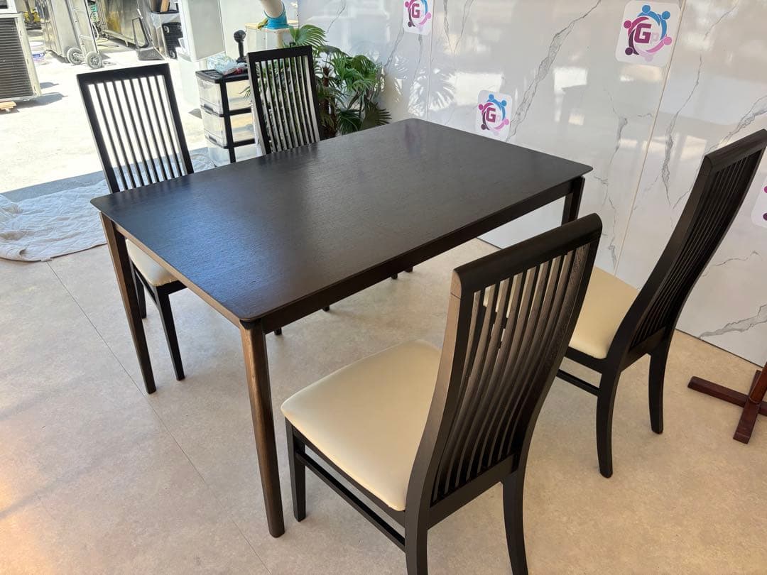 IDC大塚 ダイニングテーブルセット（6人掛け）DM-G F014 1350