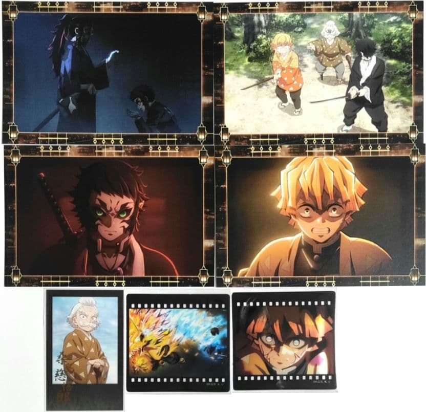 鬼滅の刃 ダイニングランチョンマット、ポストカード他 善逸、獪岳、黒死牟 31点