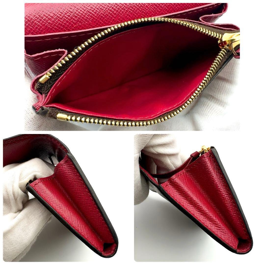 なおみルイヴィトン モノグラム ロザリ フューシャ 折り財布 小銭入れ