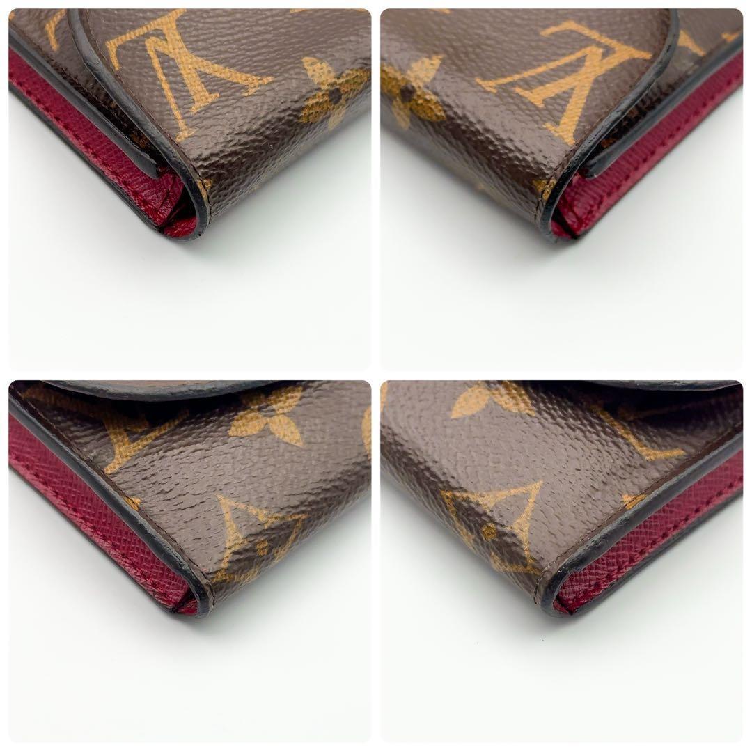 なおみルイヴィトン モノグラム ロザリ フューシャ 折り財布 小銭入れ