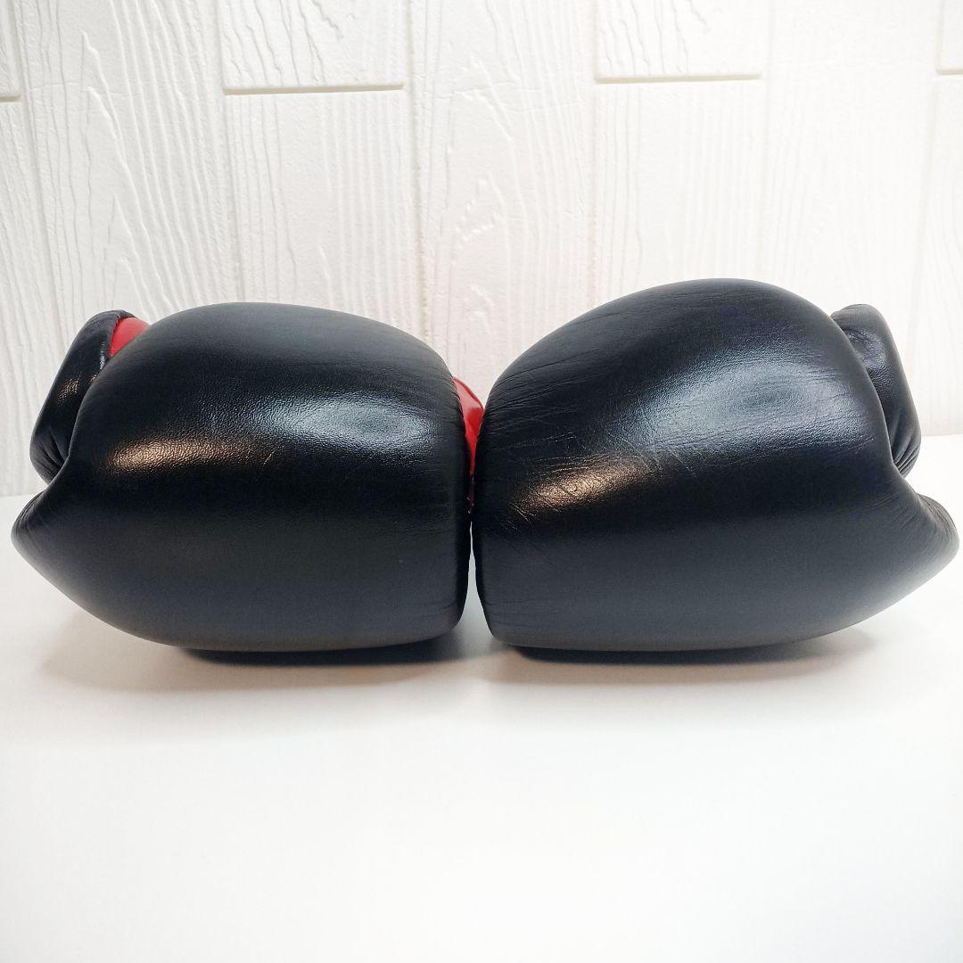 美品☆CLETO REYES レイジェス グローブ 14オンス レザー 黒×赤