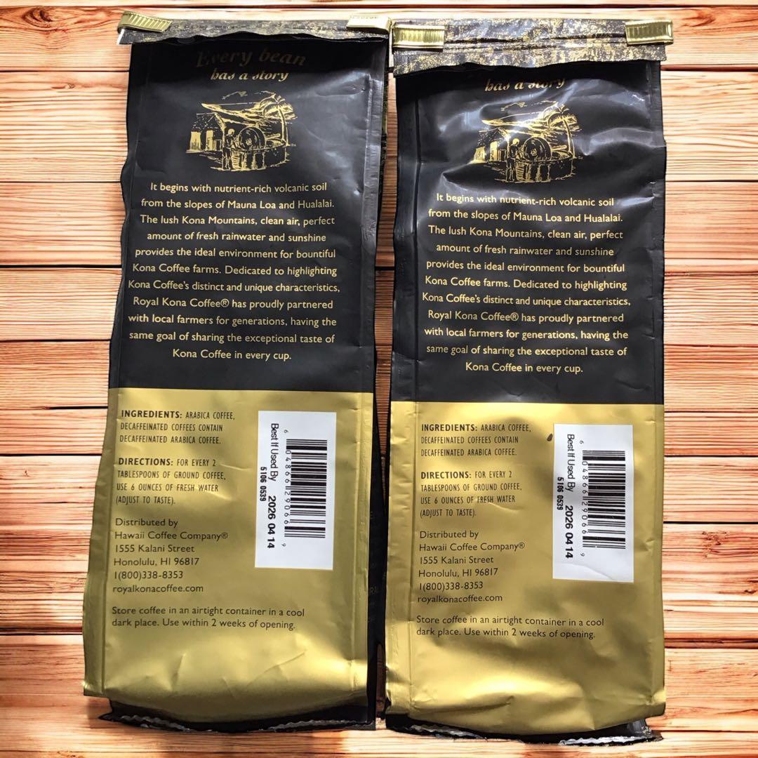 新品　ハワイ限定　 KONA COFFEE 100% 挽き豆 2袋