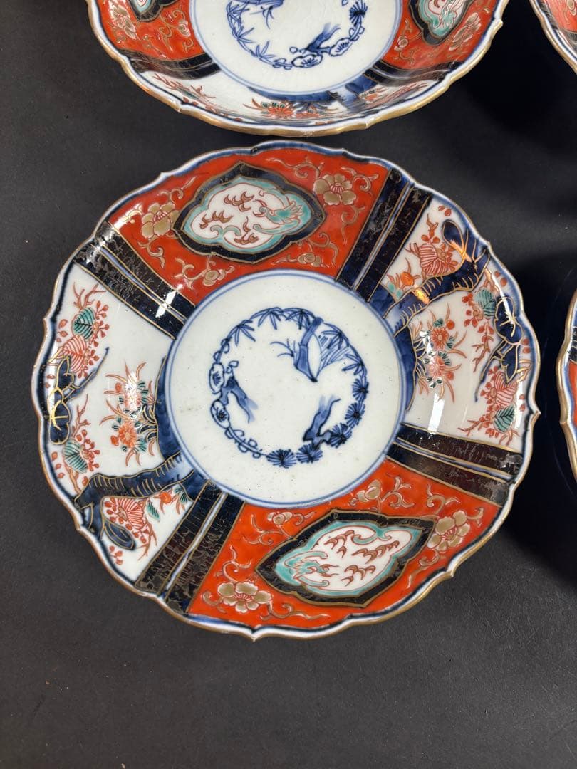 136 古伊万里　錦伊万里　皿　なます　九谷　大聖寺