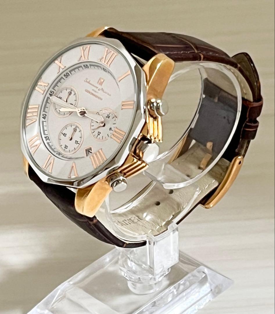 【電池交換済み】　サルバトーレマーラ クロノグラフ メンズ