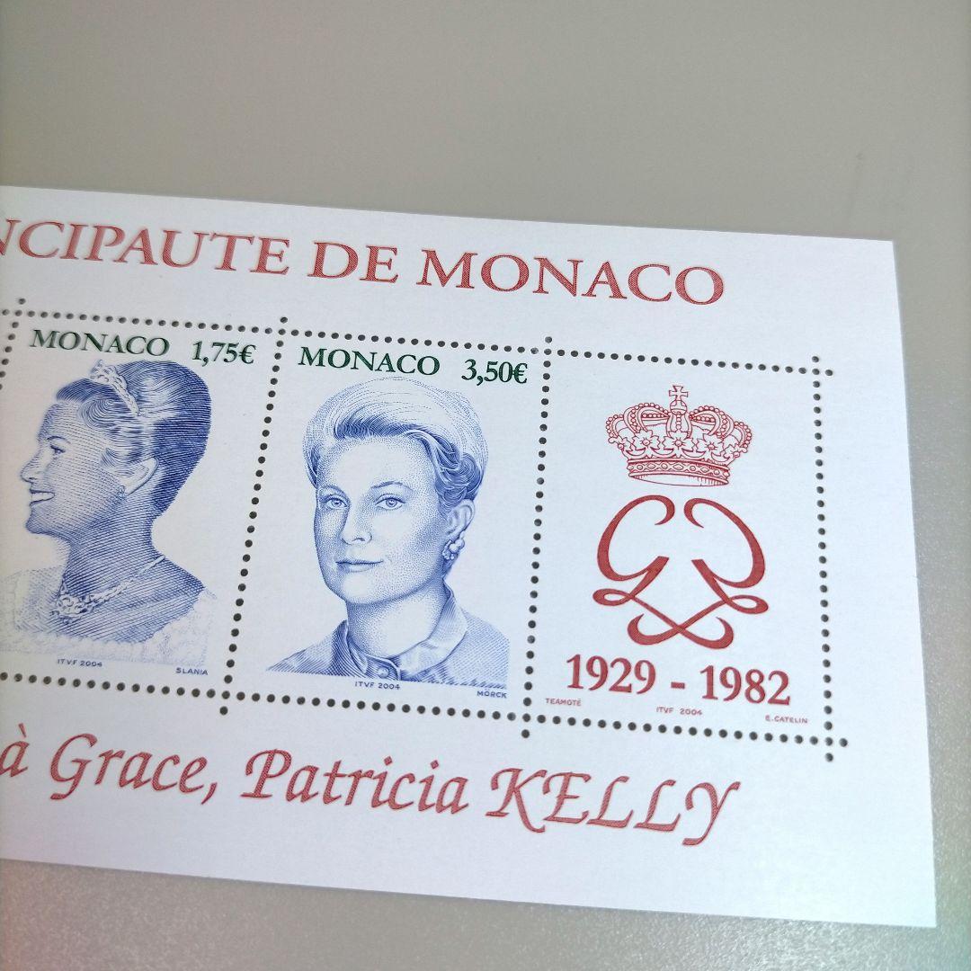 1091 外国切手 グレースケリ記念切手シート2種 未使用