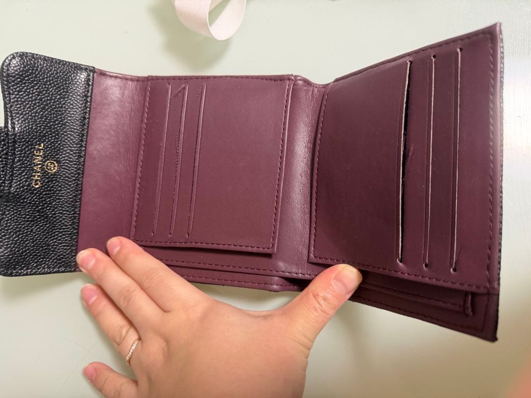 CHANELノベルティ　二つ折り財布　美品✨