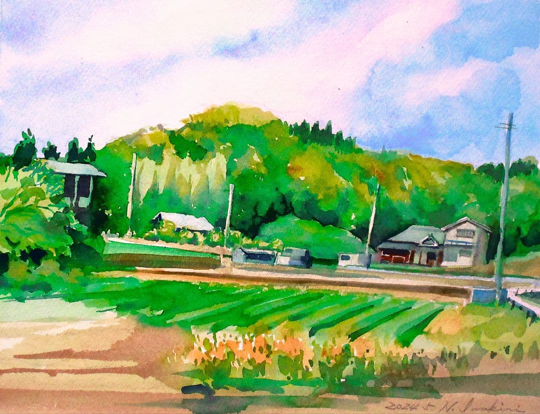 春の香り(水彩画)