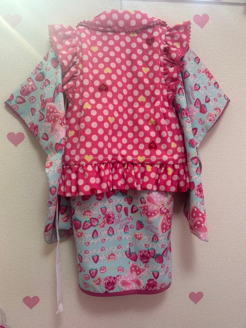 メゾピアノ　着物　七五三　3歳用　フリル付き