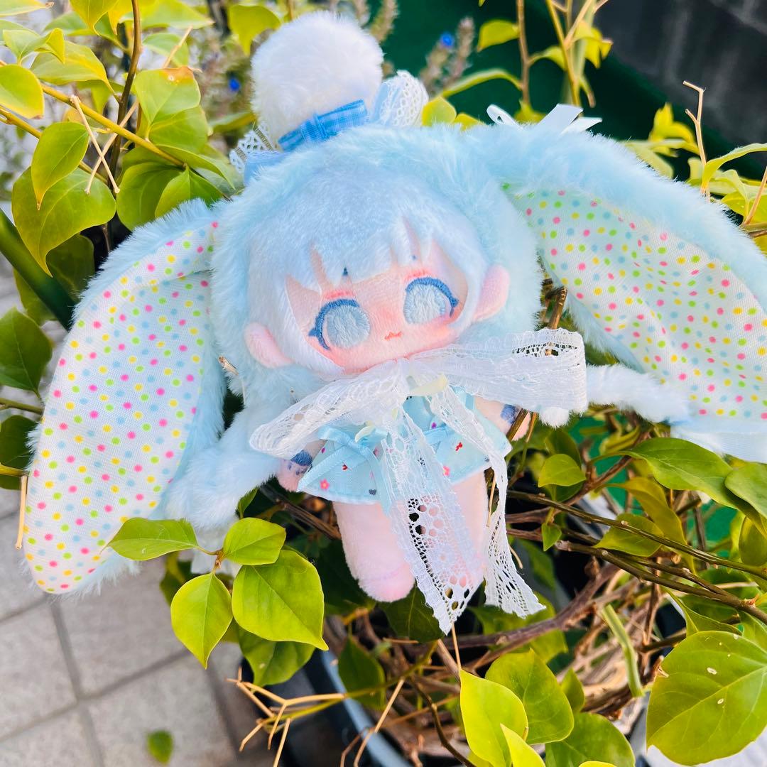 H*o様 自作ぬい みずいろうさぎちゃん 無属性ぬいぐるみ