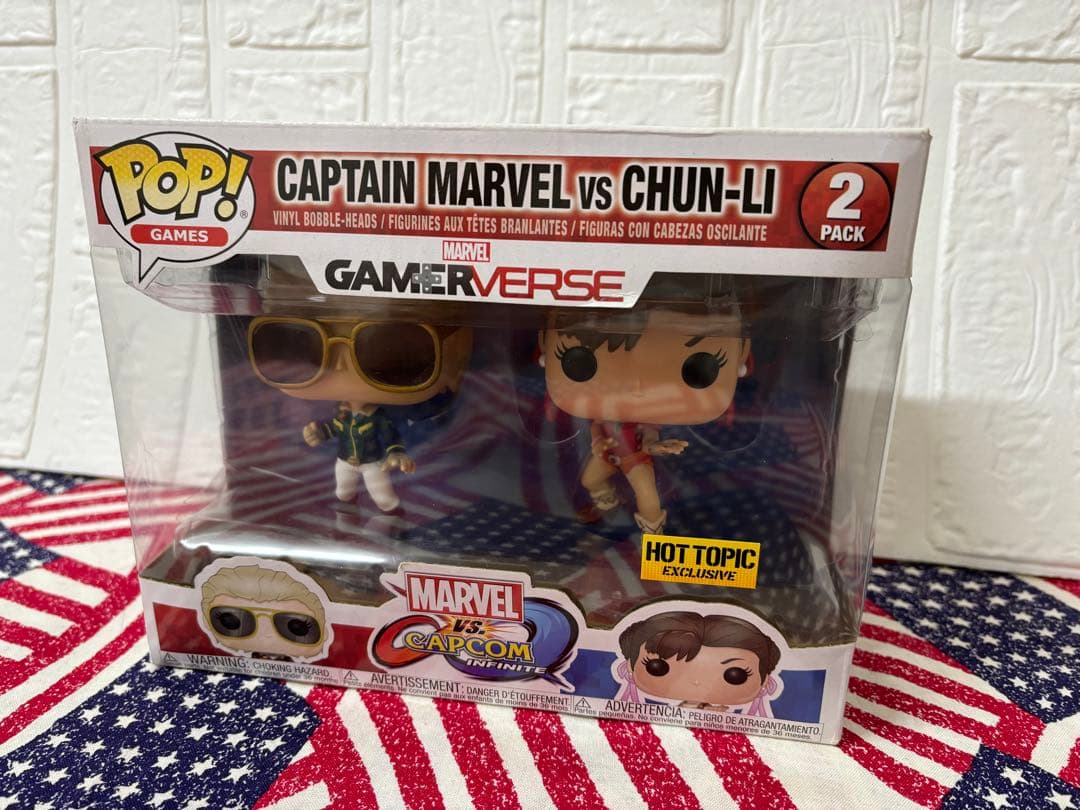 ٩( ᐛ ☆超希少☆限定完売品☆スト6☆春麗vsキャプテン☆カプコンvsマーベル