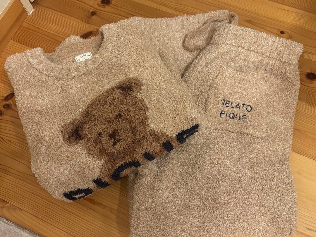 ジェラートピケ　ルームウェア　上下