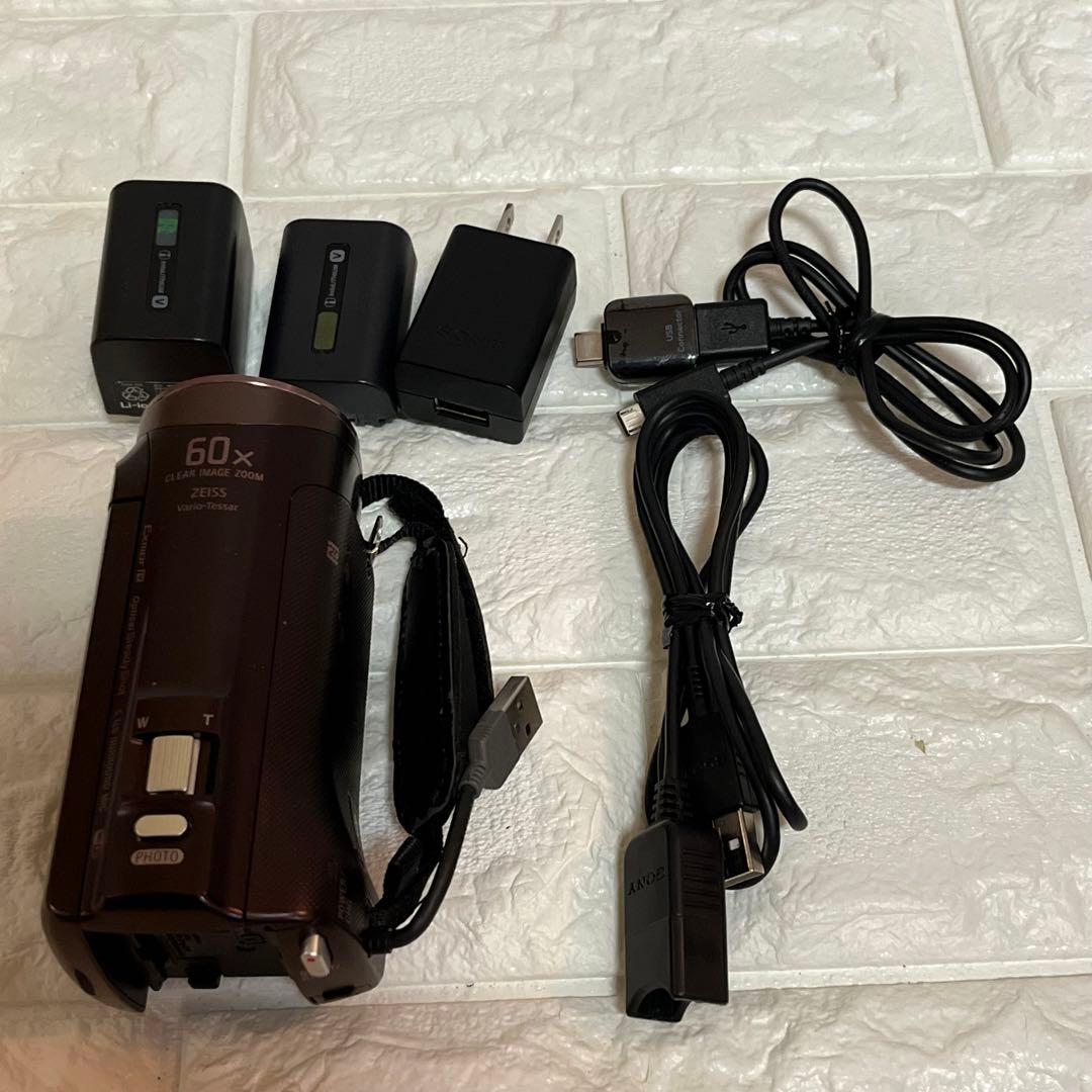 SONY HDR-CX480 HDビデオカメラ ハンディカム ボルドーブラウン