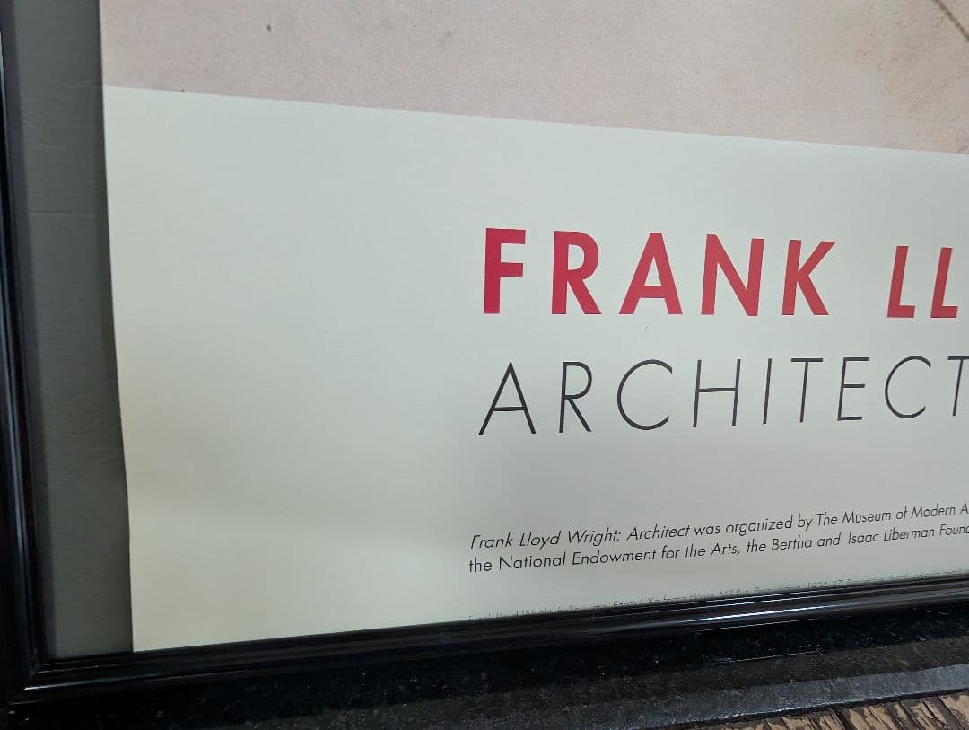 絶版希少ビンテージポスター フランクロイドライト展 1994年 NY近代美術館