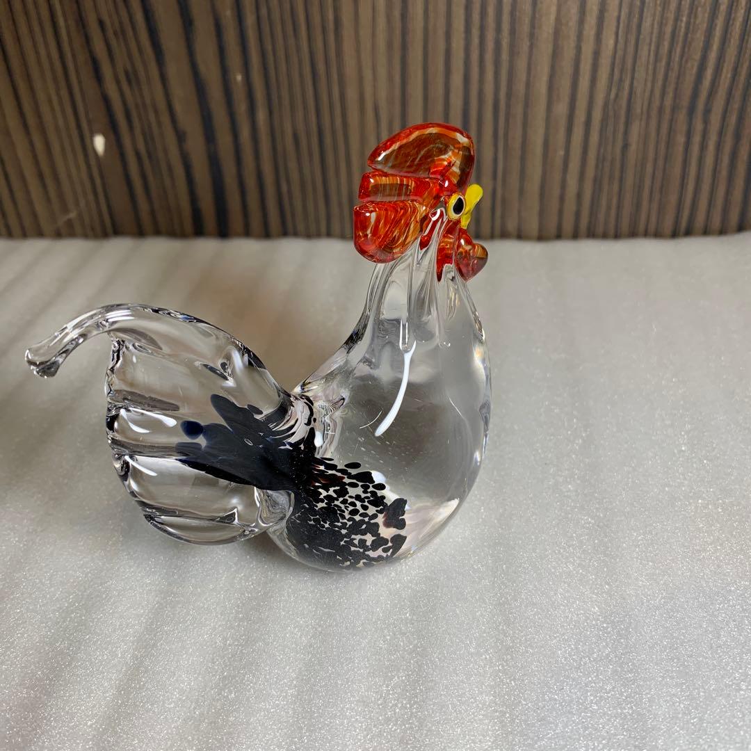 レトロ MultiGlass マルティグラス ガラス細工　鳥、羊、猿セット