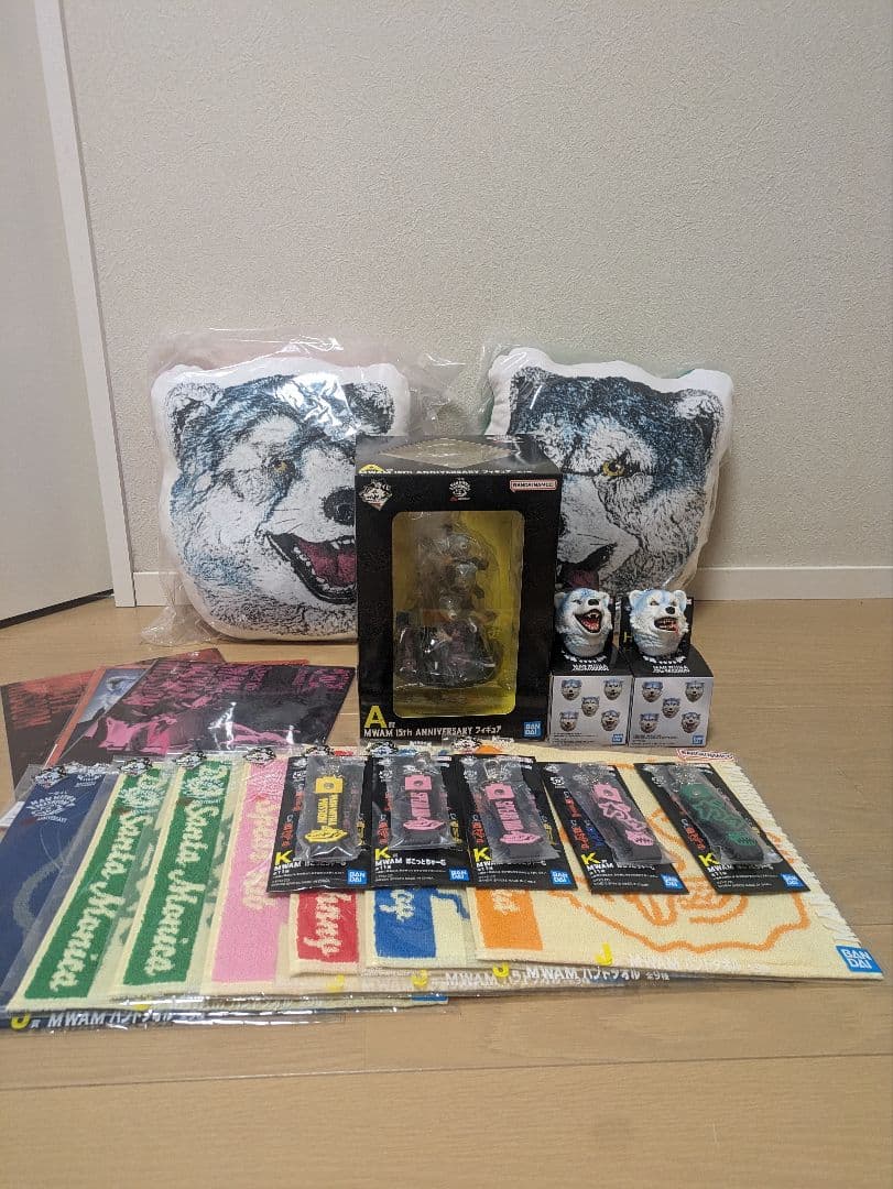 オ*ア様 一番くじ マンウィズ 15th フィギュア フェイスクッション マグネ