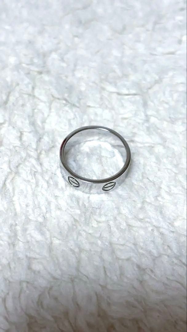 カルティエ ラブリング ラブ 52号 750 ホワイトゴールド WG