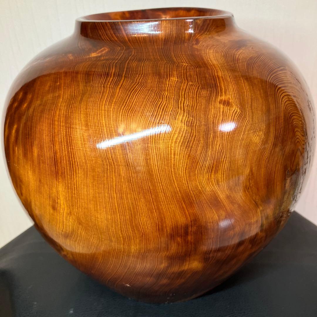 美品　希少材　屋久杉　屋久杉壺　屋久杉工芸品　世界遺産　年代物
