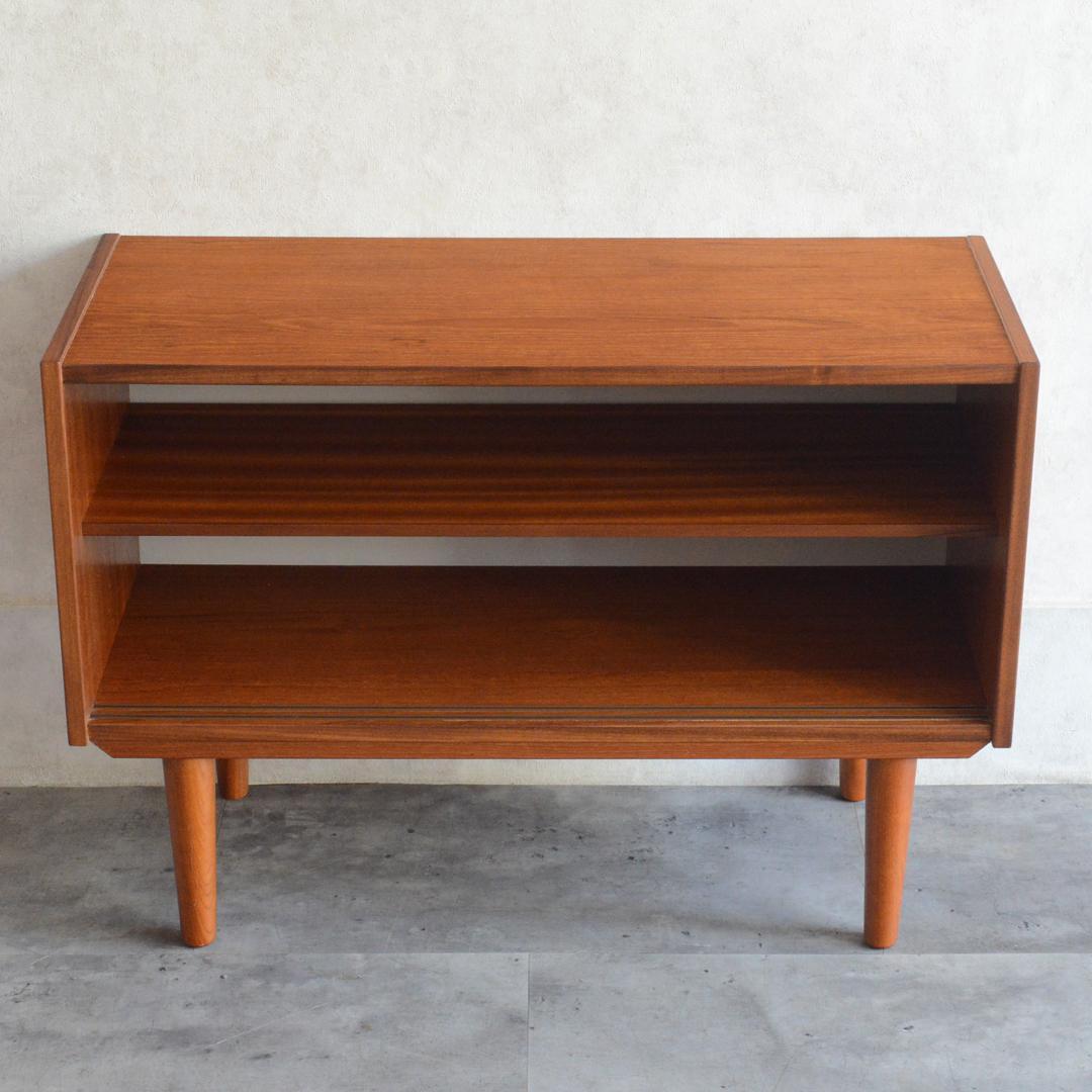 デンマーク 北欧ヴィンテージ チーク ガラスキャビネット 北欧家具 ショーケース