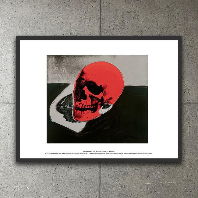 額装品/Skull /red 1976/アンディ ウォーホル