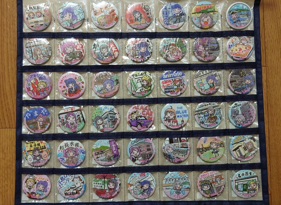 ラブライブ! サンシャイン!! まちあるき 缶バッチ & スクエア缶 156個