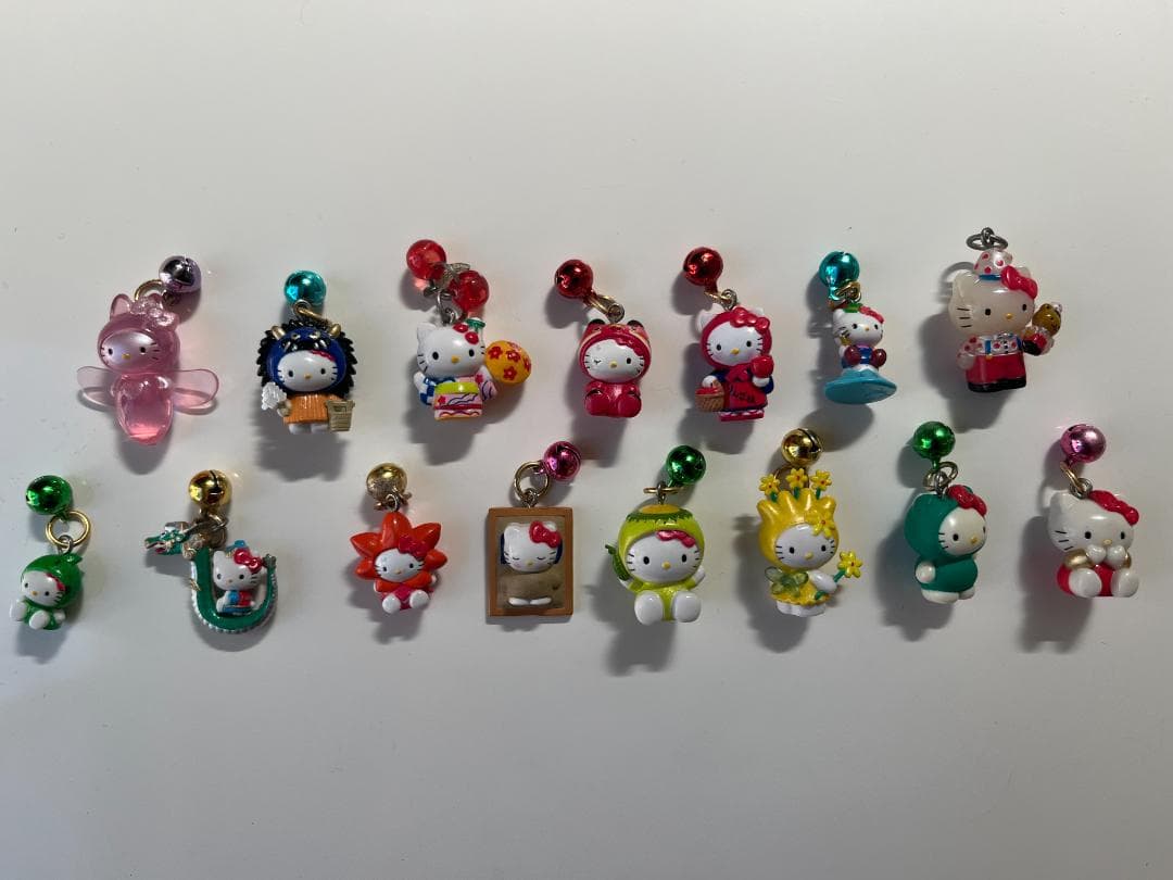 【キティちゃん】根付／キーホルダー♡おまとめ15個セット！