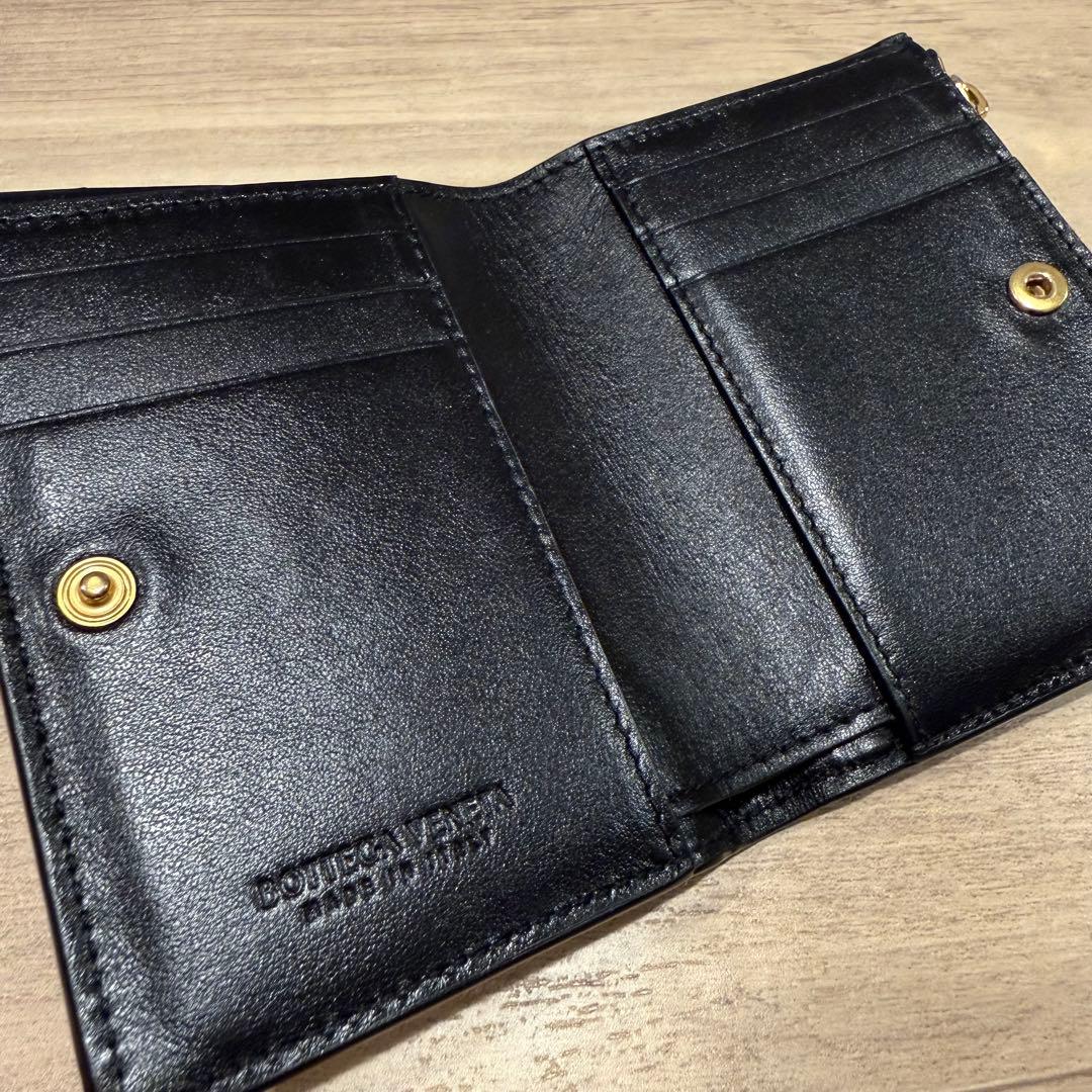 ボッテガヴェネタ BOTTEGAVENETA 財布 二つ折りブラック